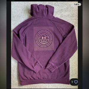 Men’s Under Armour Rival Mountain Hoodie. Size Large. Burgandy